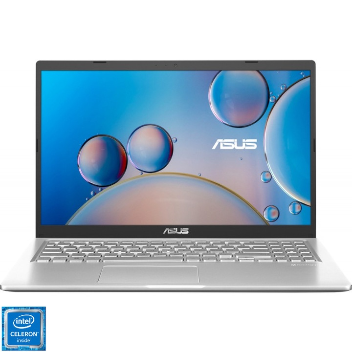 Laptop ASUS A516MA cu procesor Intel® Celeron® N4020 pana la 2.80 GHz, 15.6", Full HD, 8GB DDR4, 2TB SSD NVME, Intel® UHD Graphics 600, No OS, Transparent Silver