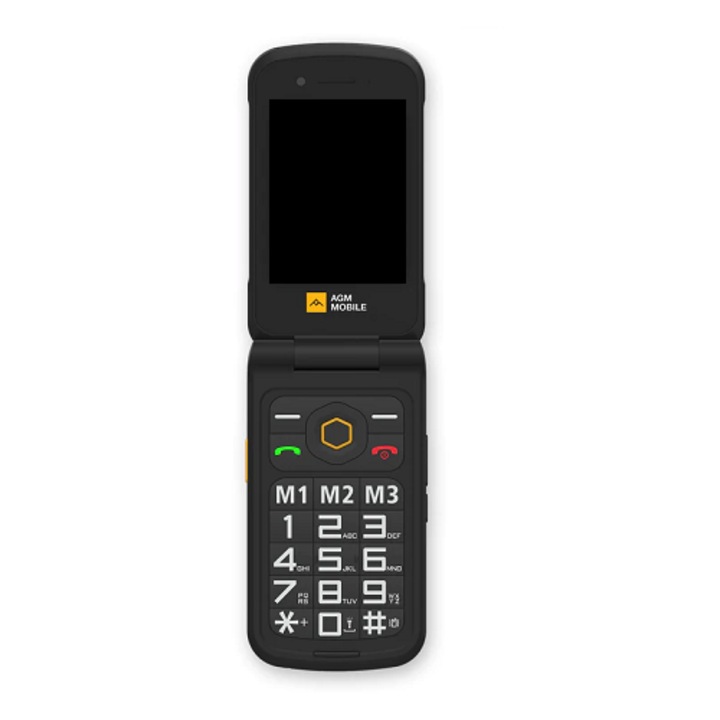 Telefon Mobil AGM M8, Flip, 4G, SOS, Display 2.8", 1500 mAh, difuzor 104 db