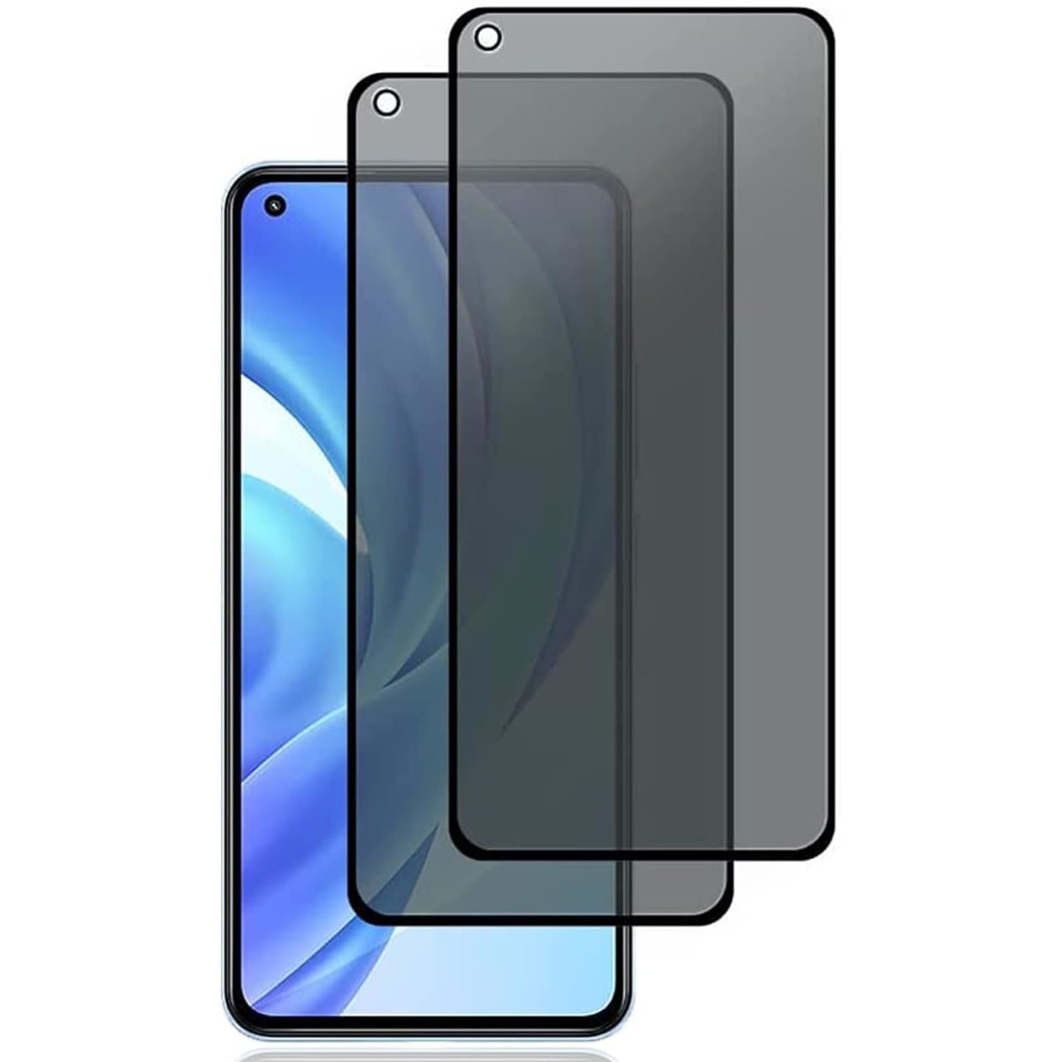 Folie Privacy Calitate Premium compatibila cu Xiaomi Mi 11Lite, Full Cover, 6D, Black