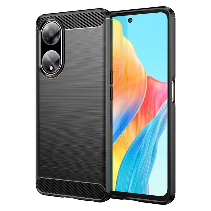 Husa pentru Oppo A98 5G tpu carbon negru