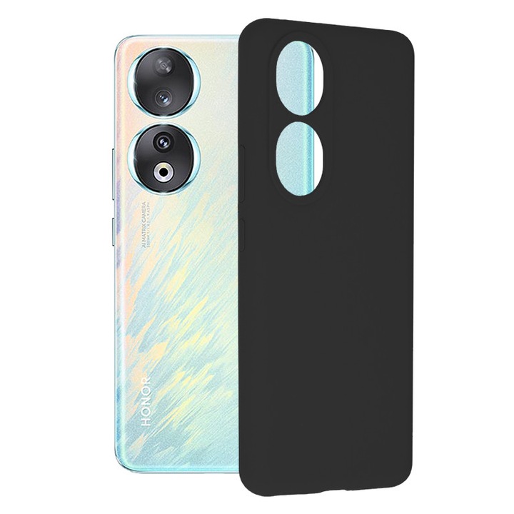 Кейс за Honor 90 5G Techsuit, Силикон, Черен