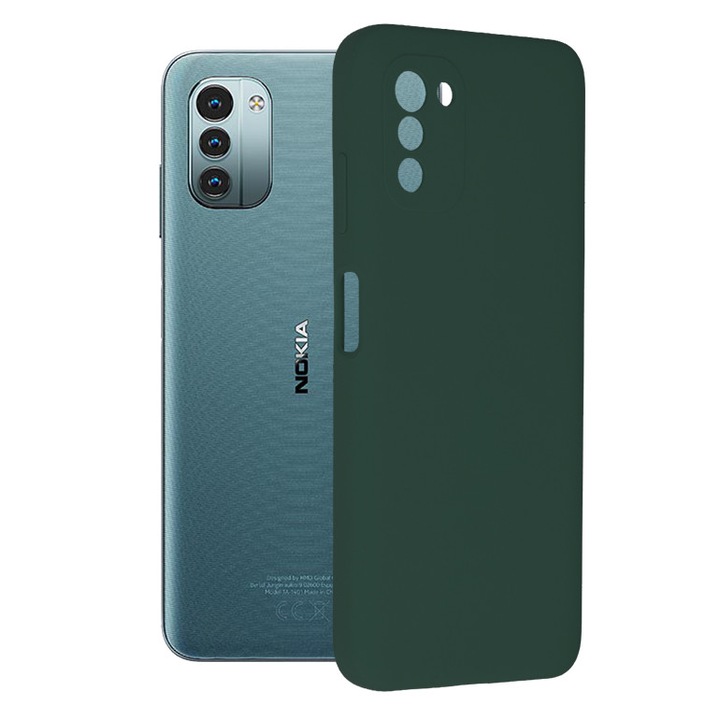 Кейс за Nokia G11, Techsuit Soft Edge Silicone, Dark Green