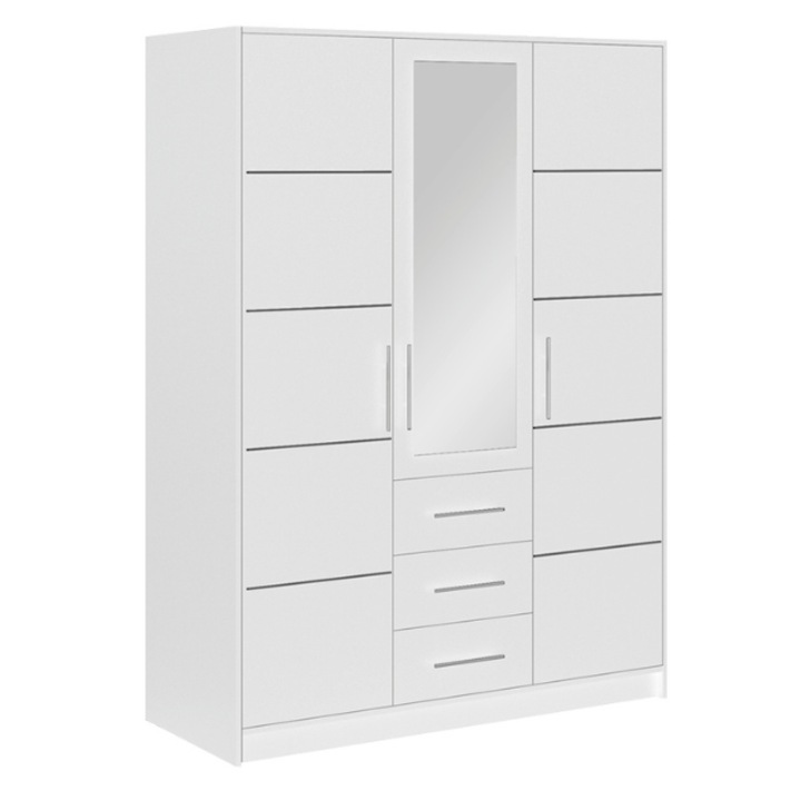 Dulap Bali D3 biala/lustro