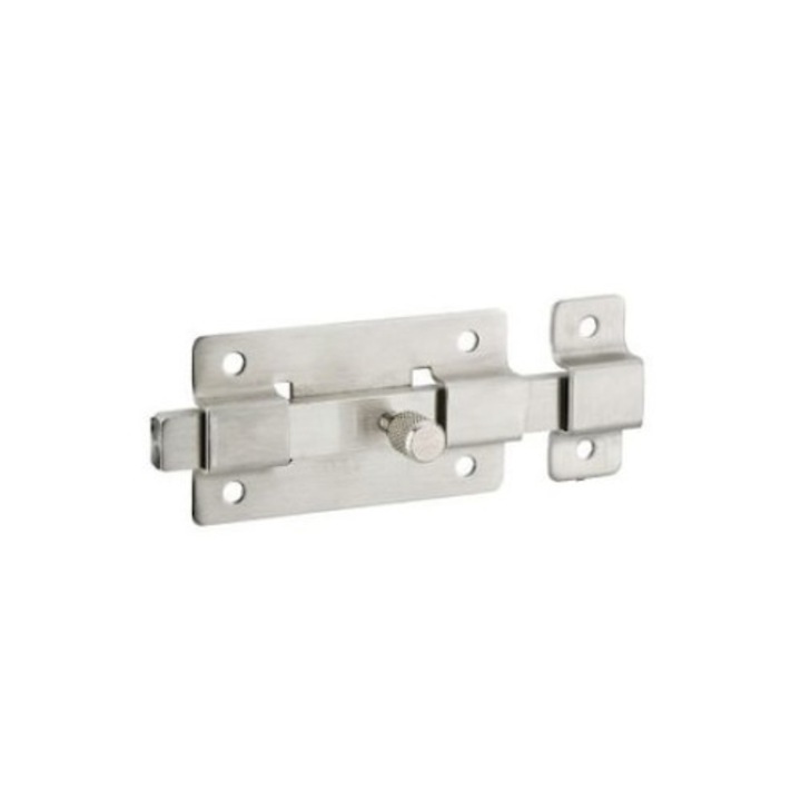 Zavor usa mobilier, aplicat, 75 mm, inox, bolt plat