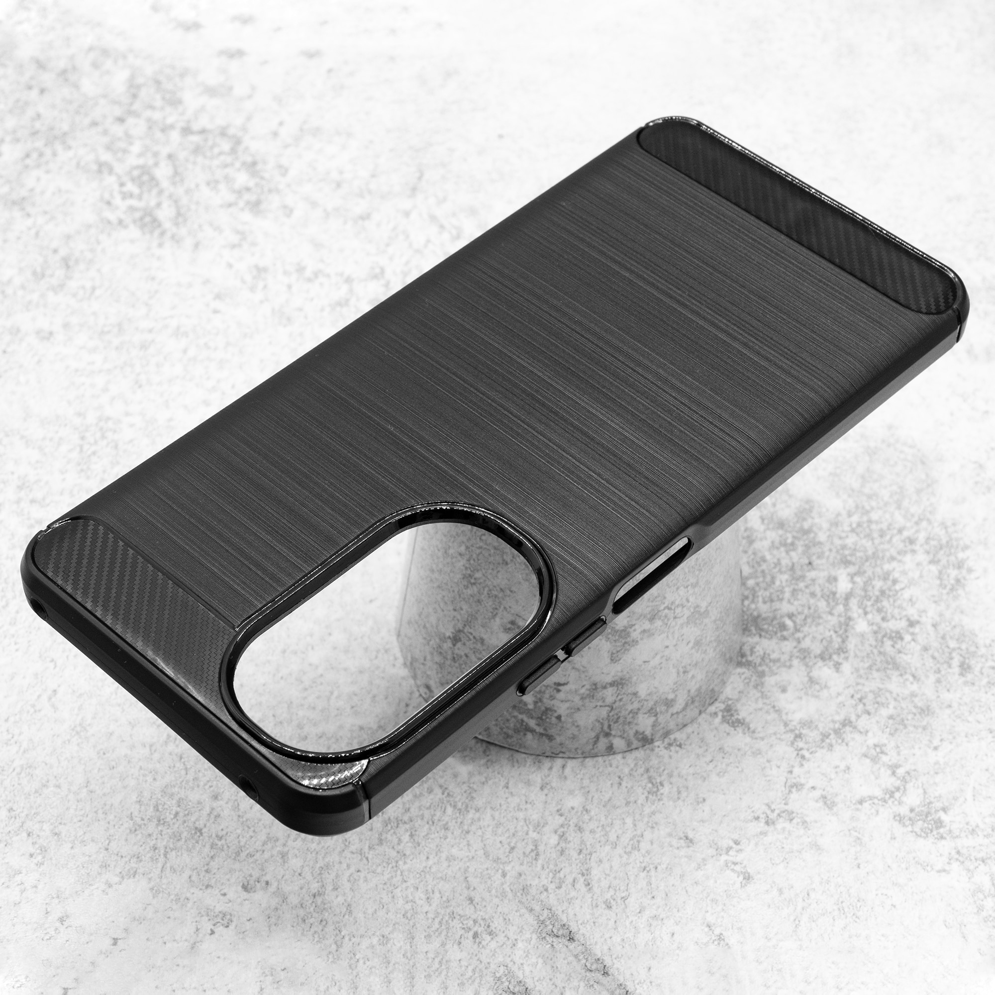Husa SILKASE pentru Huawei Nova 11i, silicon carbon, culoare negru