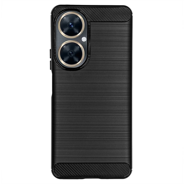 Калъф SILKASE за Huawei Nova 11i, карбон силикон, черен цвят