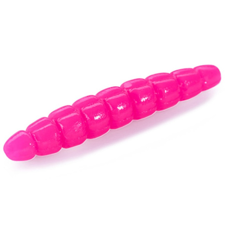 12 db lágy csali készlet, lárva típusú FishUp Trout Series Morio Cheese 3,1 cm 112 Hot Pink