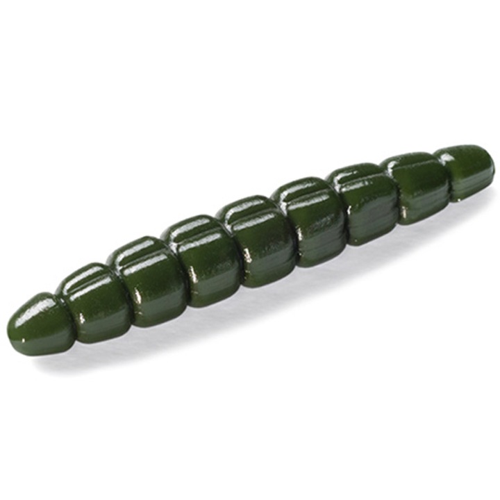 12 db lágy csali készlet, lárva típusú FishUp Trout Series Morio sajt 3,1 cm 110 Dark Olive