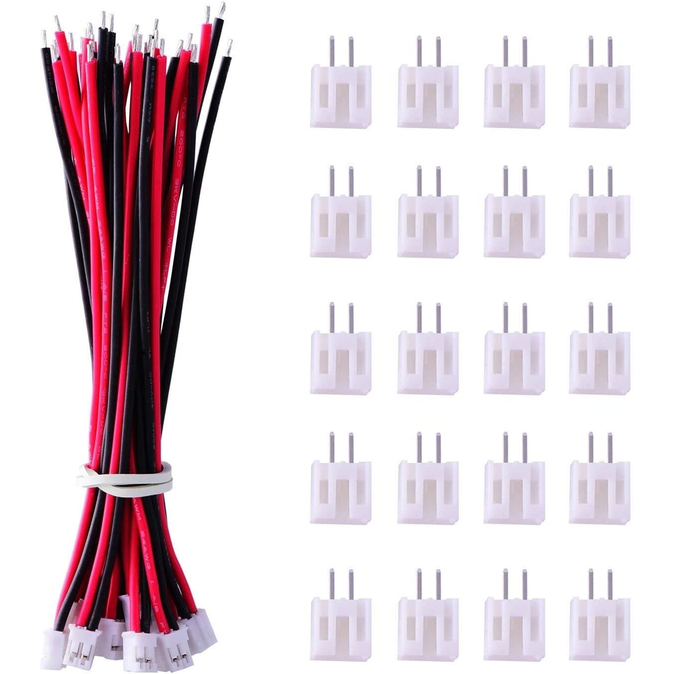 Conectori JST Micro, 2 pini de 2 pini de 1.25 mm cu filet 80 Conectori JST Micro, 2 pini de 2 pini de 1.25 mm cu filet 80
