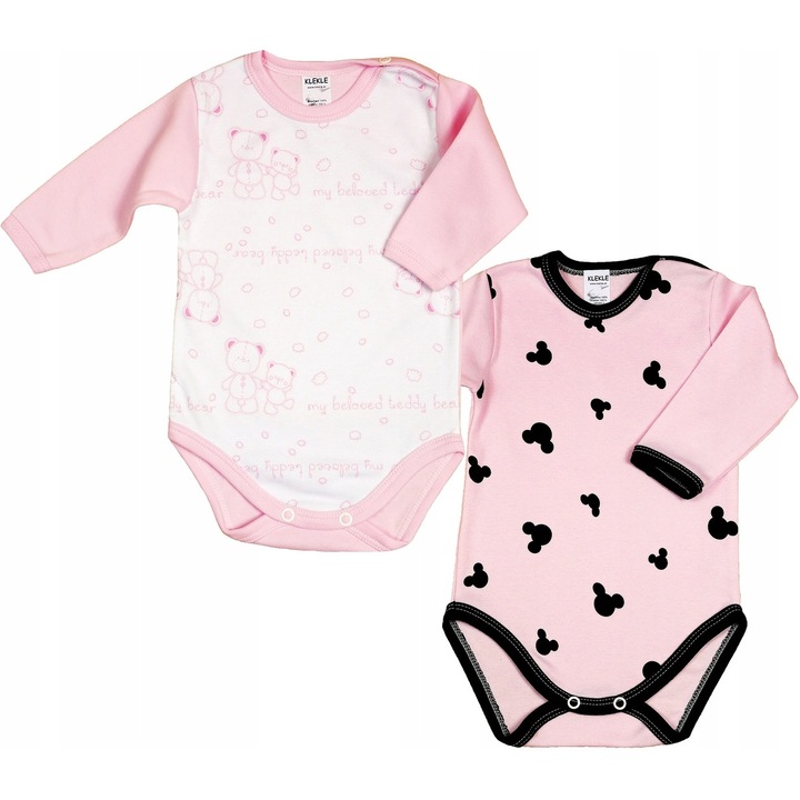 Set 2 cu maneca lunga, Klekle Bumbac