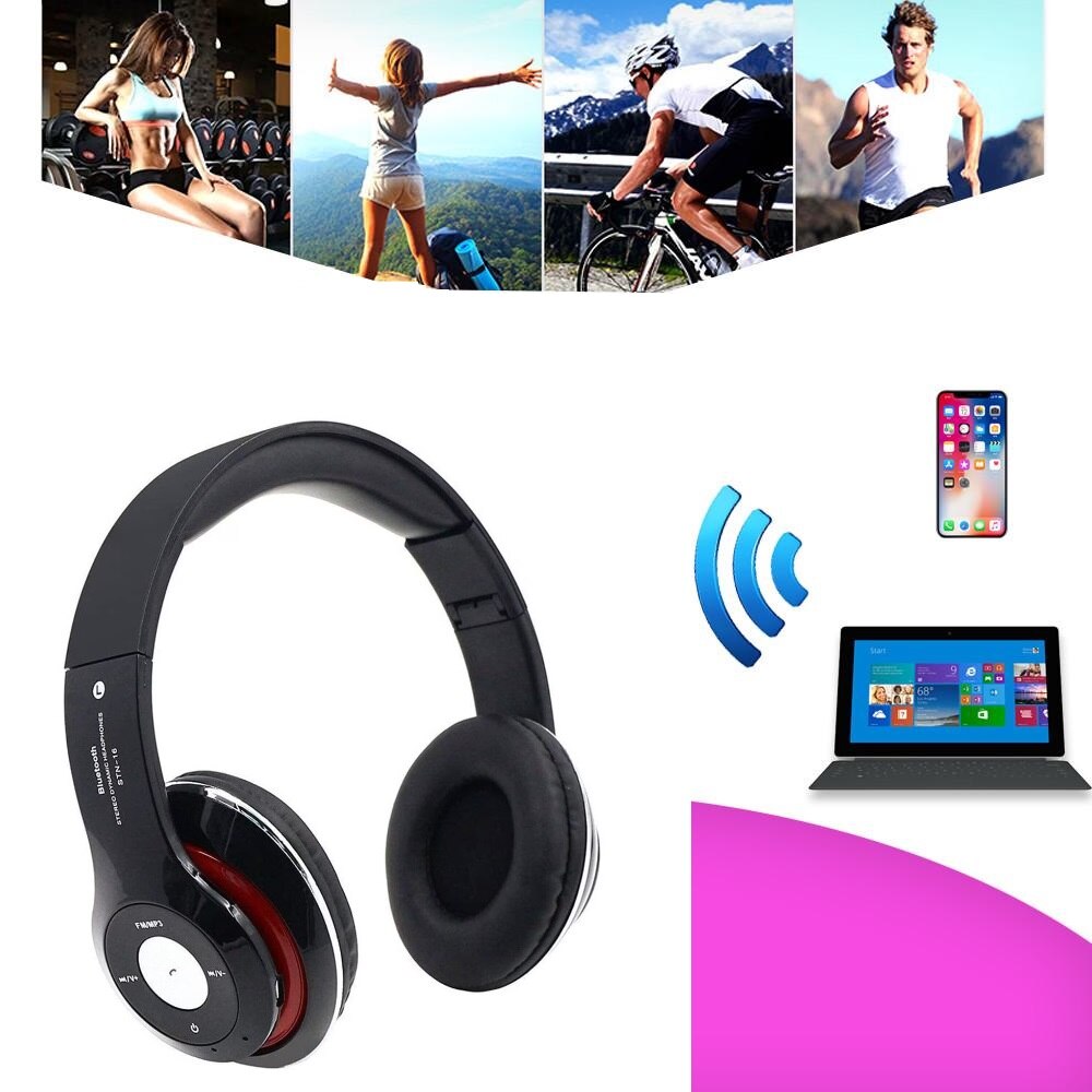 Casti audio SMARTIX® stereo STN16, bluetooth, microfon incorporat, 250 ...