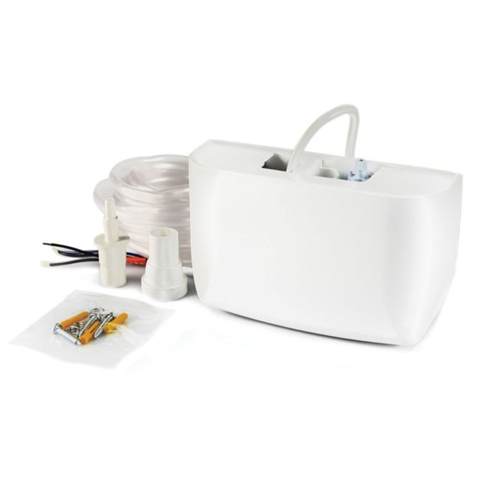 Pompa de condens Aspen Kitchen, pentru centrale termice, 12 litri/h, IP 21, inaltime maxima de pompare 10 m, alba