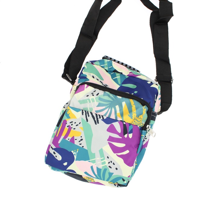 Férfi táska, váll/kéz, szintetikus anyag, ButicCochet, 22x16x6 cm, 4 rekeszes, Többszínű - GNM79