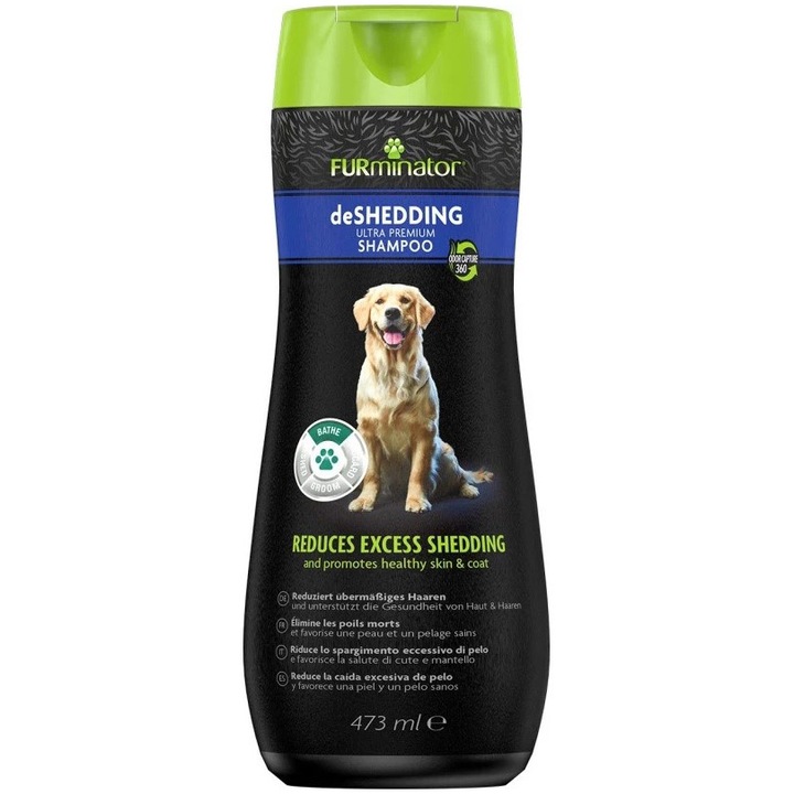Shampon pentru caini,FURminator, deShedding Ultra Premium 473 ml