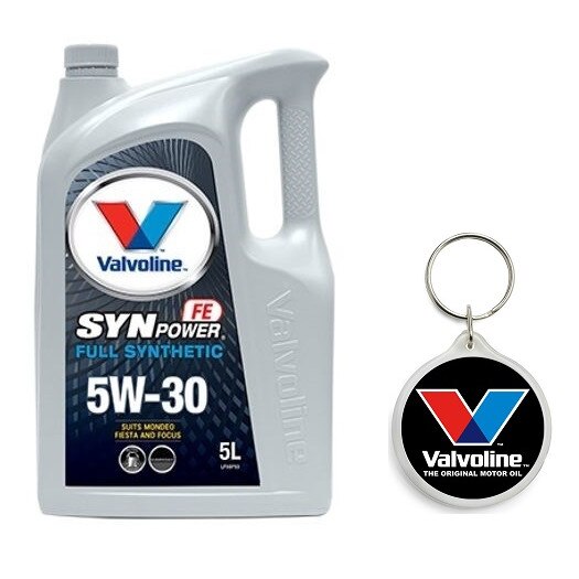 Set Ulei De Motor Synpower Fe 5W30 5L Valvoline cu Breloc Valvoline ...