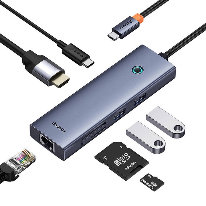 Câble Adaptateur Audio USB-C / 3.5mm Baseus CAHUB-EZ0G