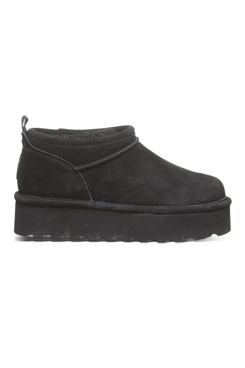 BEARPAW, Велурени боти Retro без закопчаване, Черен