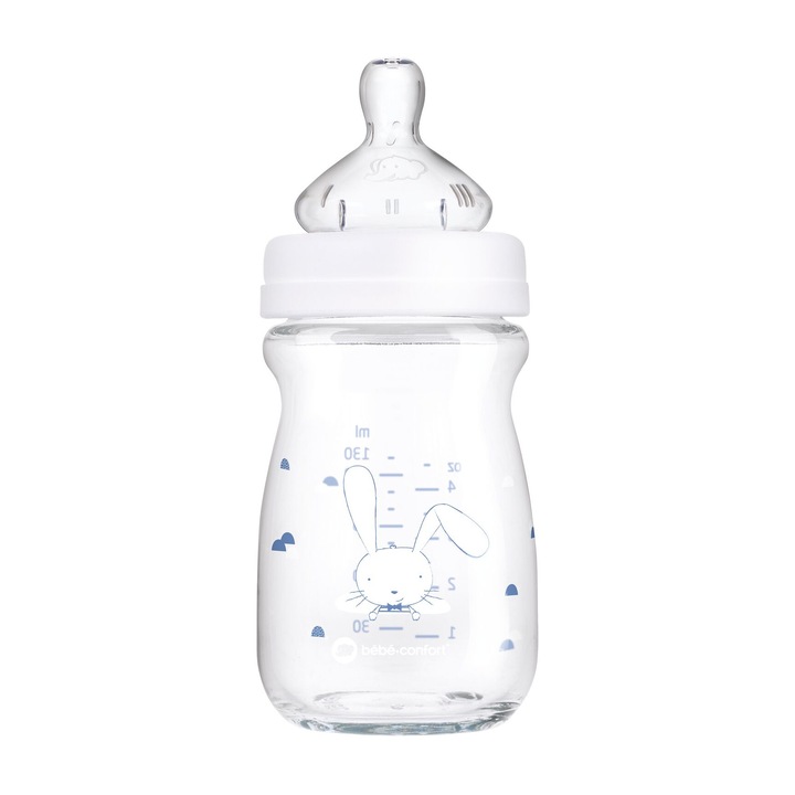Biberon Bebe Confort Emotion Din Sticla 130ML - White