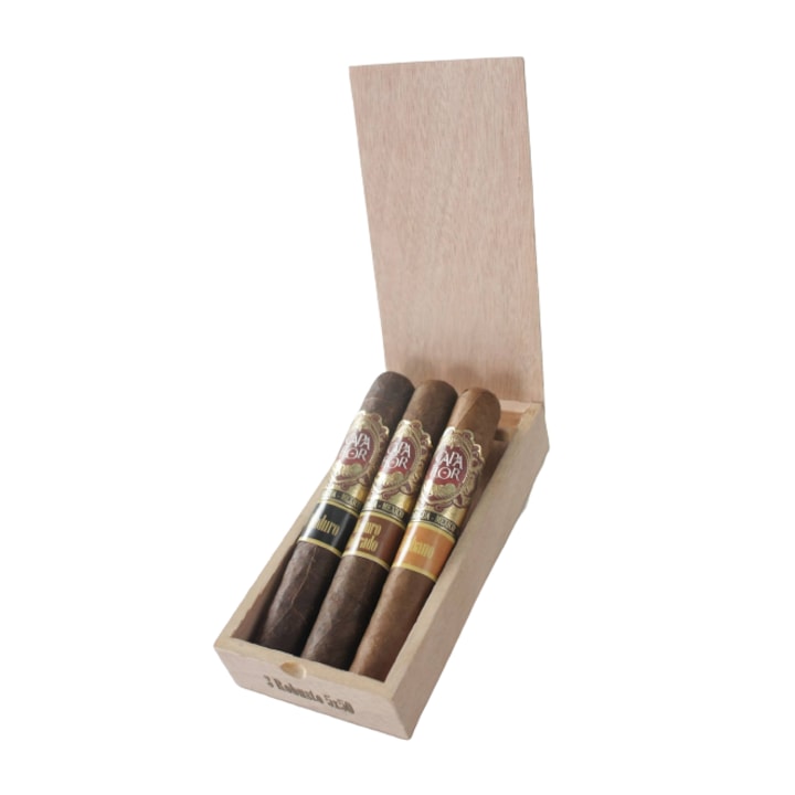 Set 3 trabucuri Santa Clara Capa Flor Triple Robusto, fabricate manual ...
