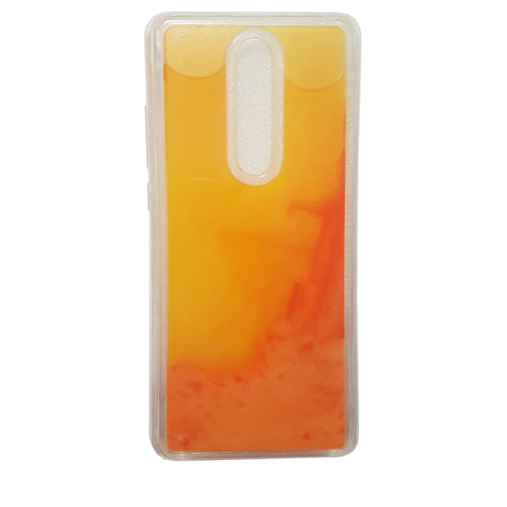 Капак за Xiaomi Mi 9T Pro, Liquid Glow Fluorescent Orange No.3