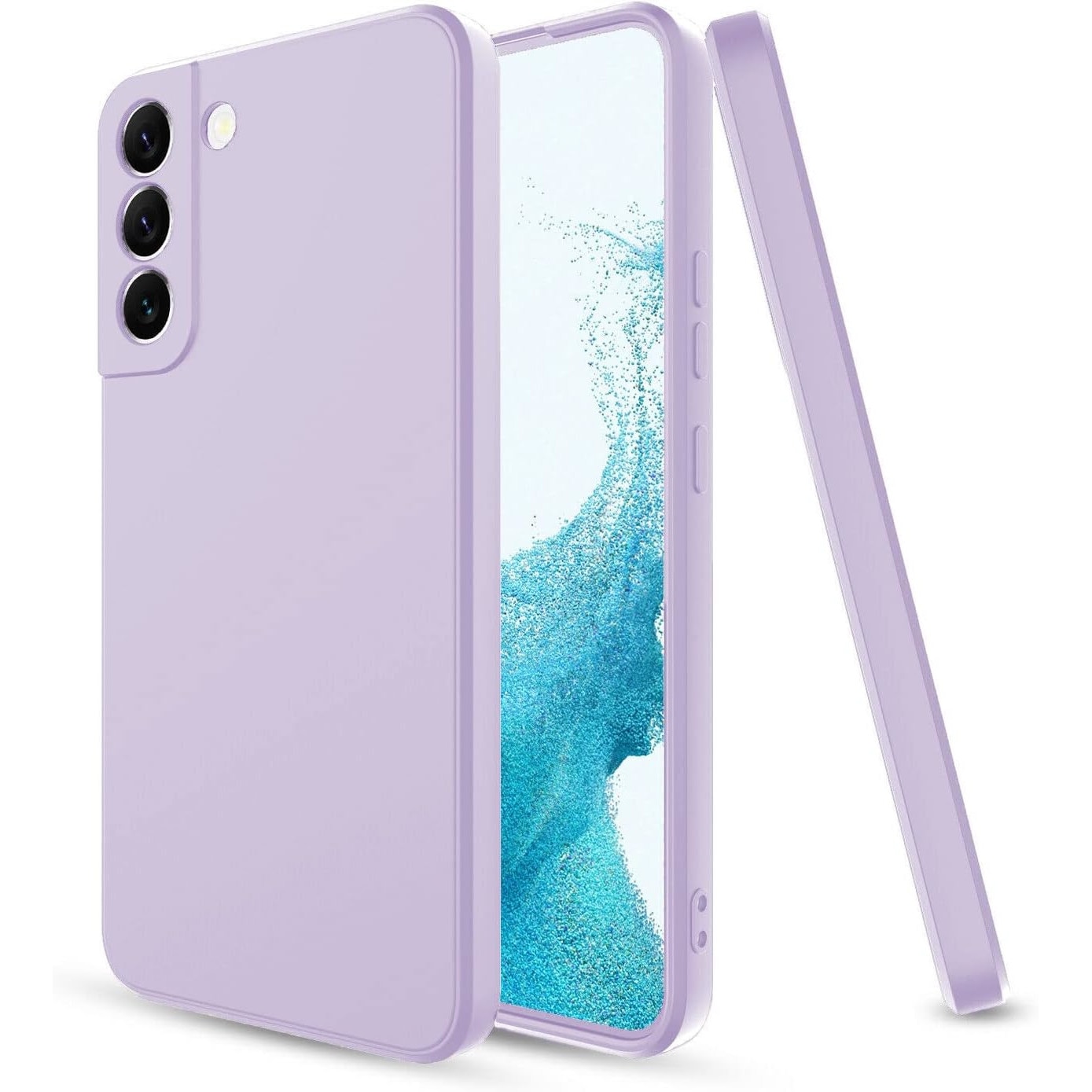 Husa protectie compatibila cu Samsung Galaxy S21 Plus, slim, silicon Mov, interior din microfibra, protectie camera, protectie ecran, ISAG