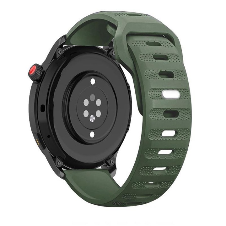 Пластмасова каишка Tech-Protect Icon Line, съвместима със Samsung Galaxy Watch 4/5/5 Pro 40/42/44/45/46mm Army Green