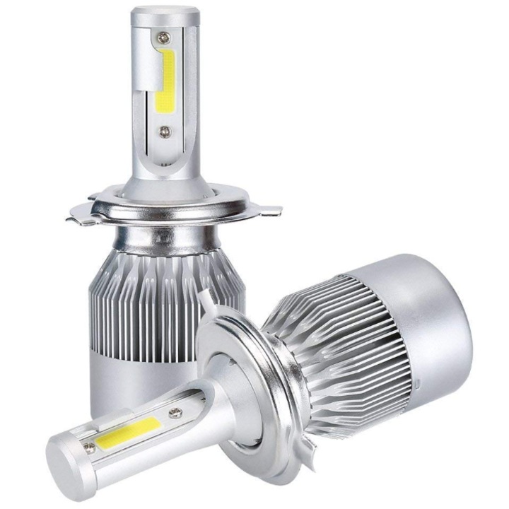 Set 2 becuri Led C6 H11/H8 putere 48W temperatura 6500K