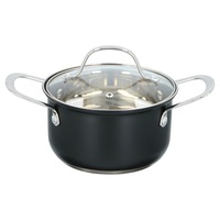 Oala, Alpina, Otel inoxidabil, 1.8 l, Negru