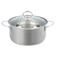 Oala cu capac Alpina, otel inoxidabil,inductie, 3.4L