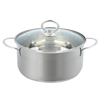 Oala cu capac Alpina, otel inoxidabil,inductie, 3.4L