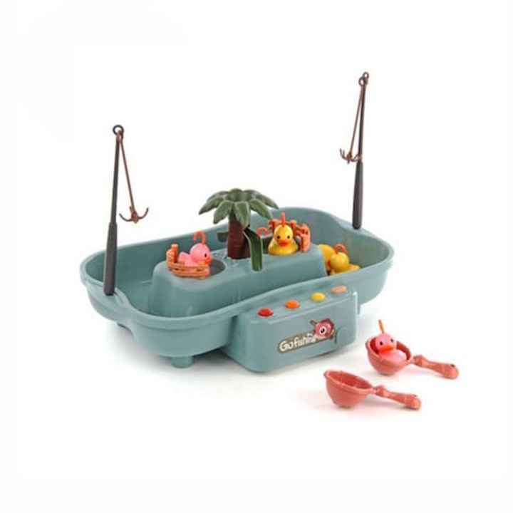 PROCART Buba Go Fishing játék horgászkészlet, 6 dallam, 21 kiegészítő, szürke