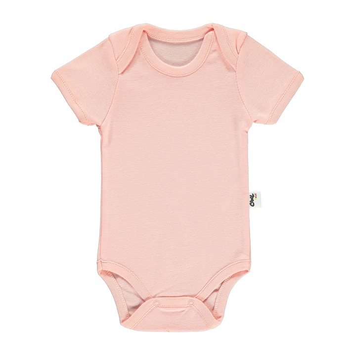 Body rövid ujjú SIMPLY uni gyerekeknek, ERAKIDS, 100% pamut, Rózsaszín