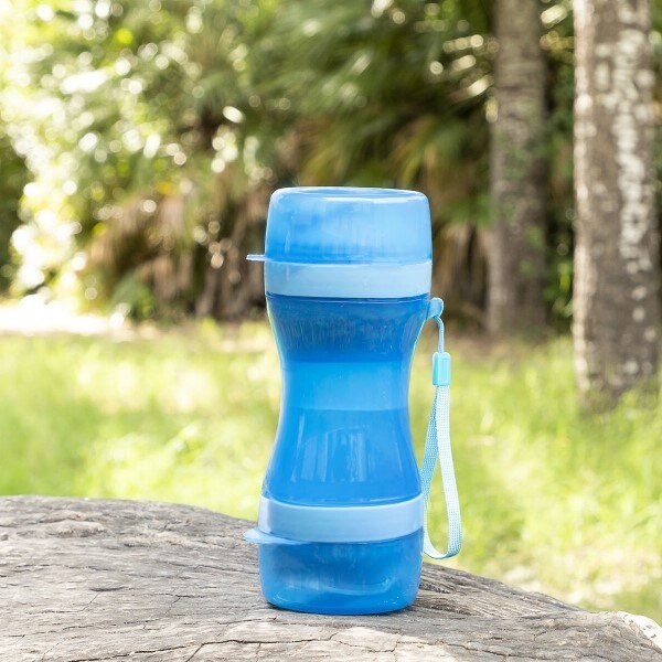 Recipient Castron Recipient stocare portabil 2 in 1 pentru caini, pentru apa si mancare ...