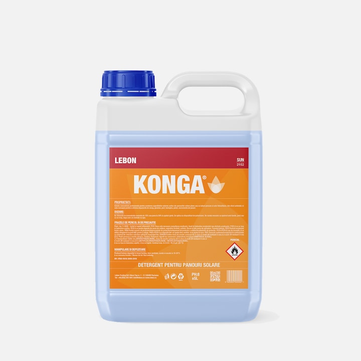 Detergent pentru curatarea panourilor solare, Uz Profesional, Produs Concentrat, 5L, Curata si indeparteaza usor impuritatile produse de ploaie si pasari, fara a lasa reziduuri si urme