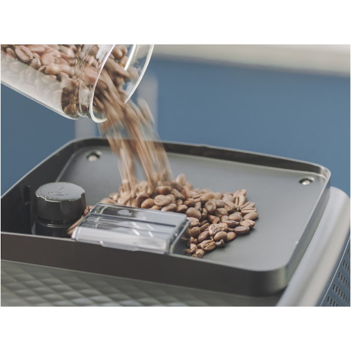 Espressor automat Philips seria 2300 EP2330/10, LatteGO, 4 tipuri de bauturi, ecran tactil intuitiv, Tehnologie noua SilentBrew, Aplicatie HomeID, rasnita ceramica, negru mat