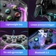 Controler Wireless, Darklove, lumina RGB, Design ergonomic, Compact si portabil, Pentru iOS/iPhone/Android/Tablet/PC/Switch/PS5/PS4/PS3, ABS, 15.6*10.2*6.5, Transparent