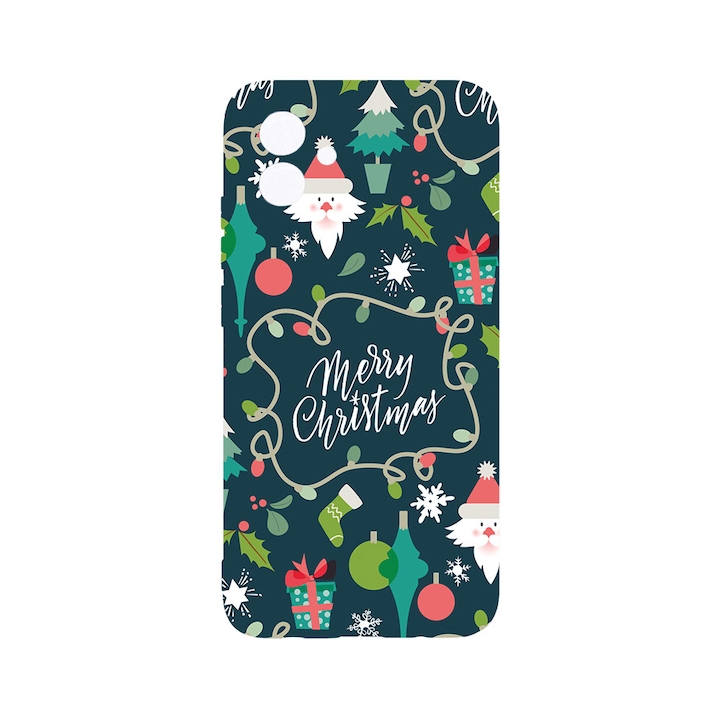 Husa BestCase® Clear Silicon 2MM, Compatibila Cu Samsung Galaxy F04 / Galaxy M04 / Galaxy A04e, Merry Christmas, Antisoc, Protectie Camera, Margini ridicate pentru protectia ecranului, T 6