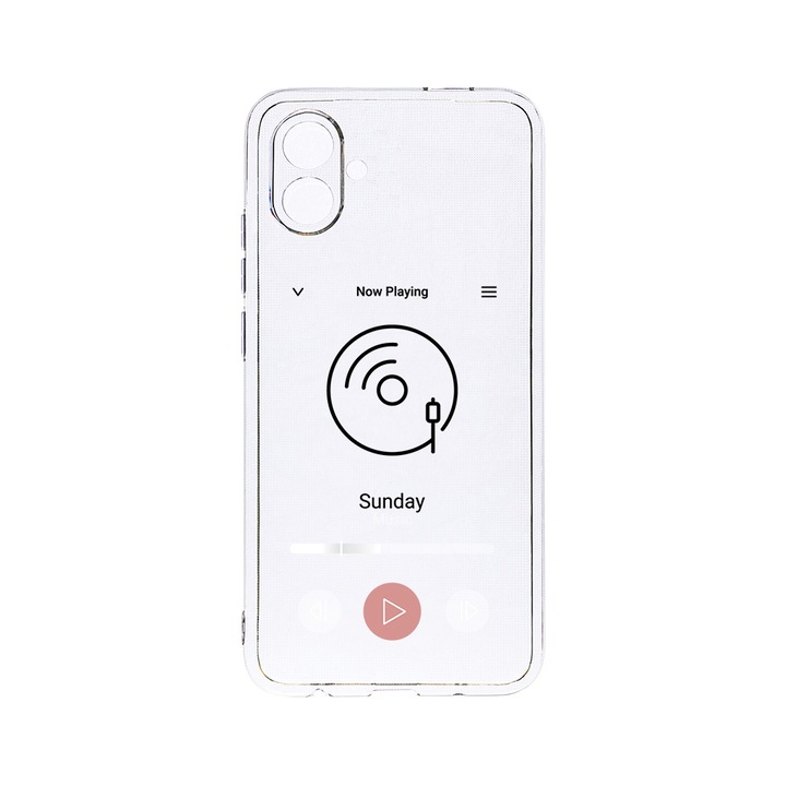 BestCase 2MM Clear Szilikon telefontok, Samsung Galaxy F04 / Galaxy M04 / Galaxy A04e, Music Player, Kamera védelem, strapabíró, T 973