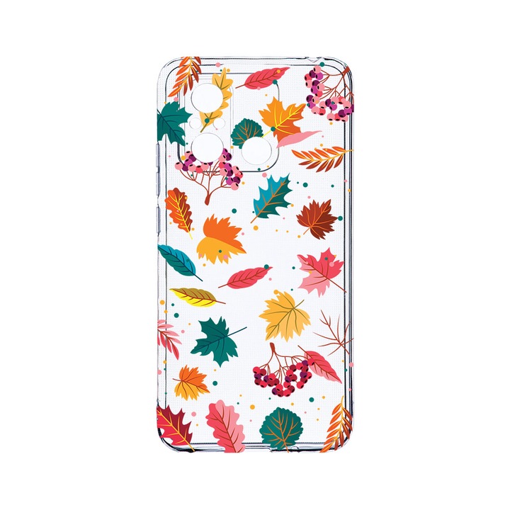 Husa BestCase® Clear Silicon 2MM, Compatibila Cu Xiaomi Redmi 12C, Feathers Color, Antisoc, Protectie Camera, Margini ridicate pentru protectia ecranului, T 99