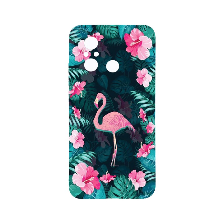 Husa BestCase® Clear Silicon 2MM, Compatibila Cu Xiaomi Redmi 12C, Flamingo, Antisoc, Protectie Camera, Margini ridicate pentru protectia ecranului, T 247