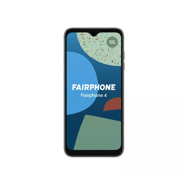 Мобилен телефон Fairphone 4, Dual SIM, 128GB, 6GB RAM, 5G, Сив