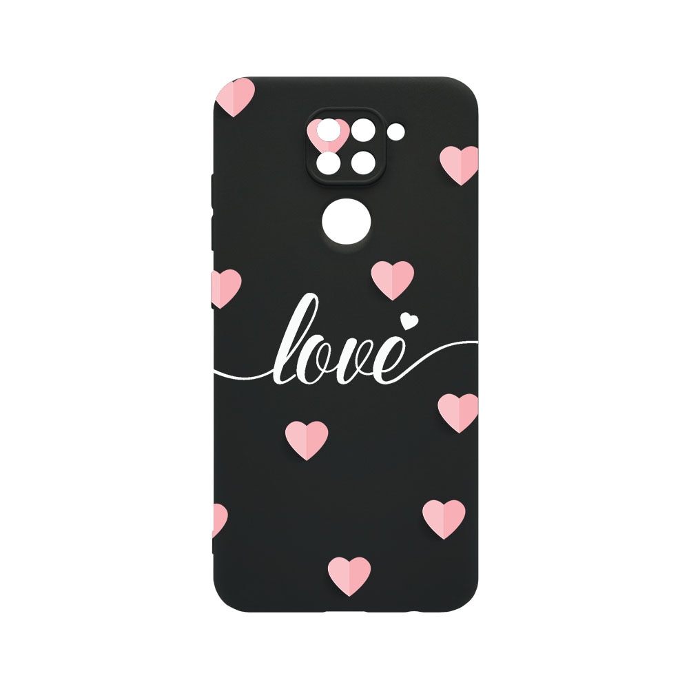 Husa BestCase® SLIM SIlicon 0.8MM, Compatibila Cu Xiaomi Redmi Note 9, Love Flying Hearts, Protectie Camera, Rezistenta la uzura, c-B 85