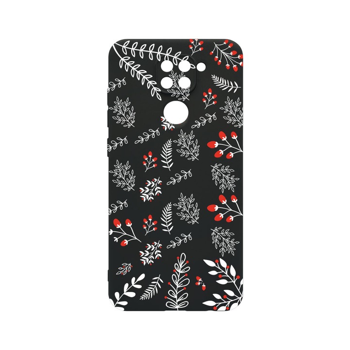 Husa BestCase® SLIM SIlicon 0.8MM, Compatibila Cu Xiaomi Redmi Note 9, Berry, Protectie Camera, Rezistenta la uzura, c-B 153