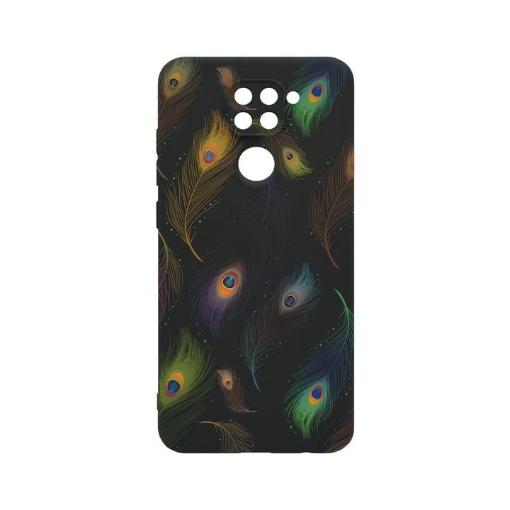 Husa BestCase® SLIM SIlicon 0.8MM, Compatibila Cu Xiaomi Redmi Note 9, Flower, Protectie Camera, Rezistenta la uzura, c-B 152