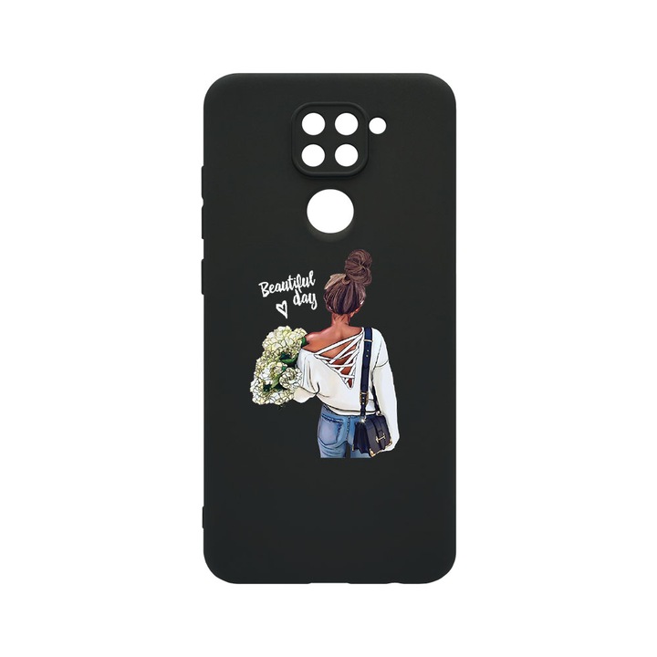 Husa BestCase® SLIM SIlicon 0.8MM, Compatibila Cu Xiaomi Redmi Note 9, Mom's Beautiful Day, Protectie Camera, Rezistenta la uzura, c-B 561