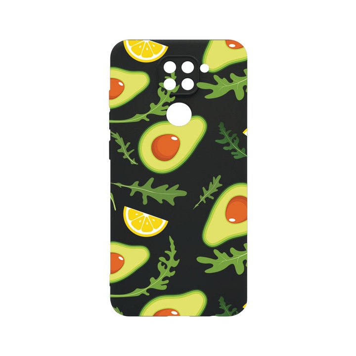 Husa BestCase® SLIM SIlicon 0.8MM, Compatibila Cu Xiaomi Redmi Note 9, Avocado, Protectie Camera, Rezistenta la uzura, c-B 760