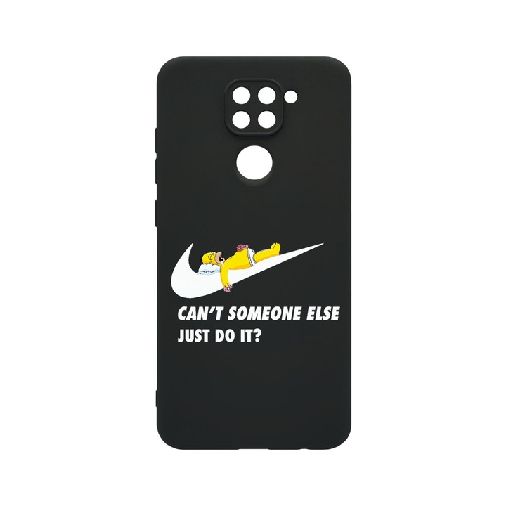 Husa BestCase® SLIM SIlicon 0.8MM, Compatibila Cu Xiaomi Redmi Note 9, Simpson Just Do It, Protectie Camera, Rezistenta la uzura, c-B 751