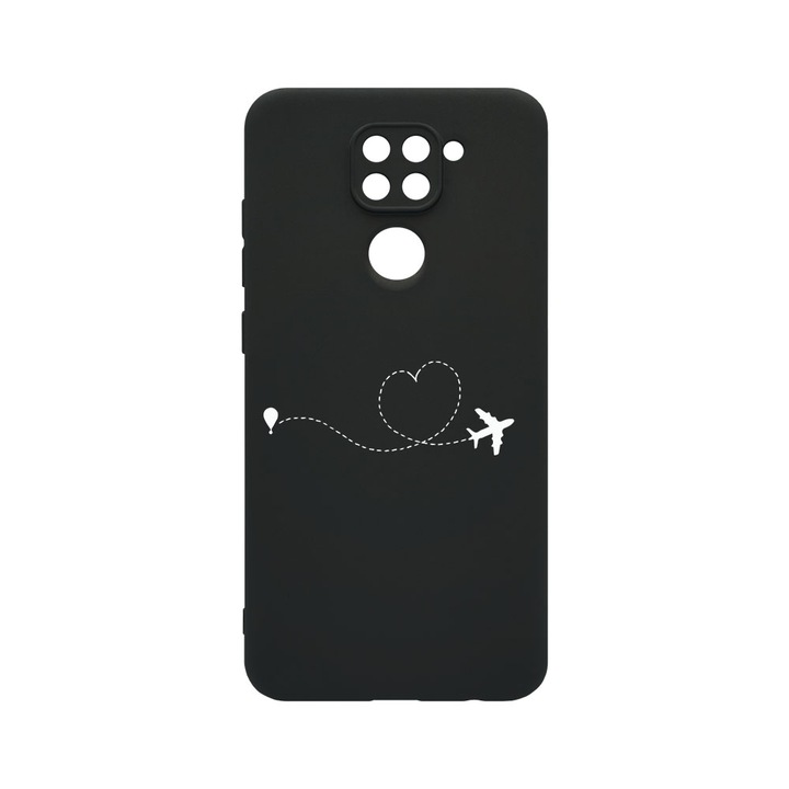 Husa BestCase® SLIM SIlicon 0.8MM, Compatibila Cu Xiaomi Redmi Note 9, Love To Travel, Protectie Camera, Rezistenta la uzura, c-B 746