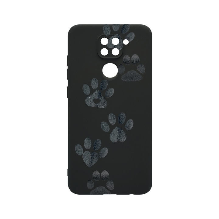 Husa BestCase® SLIM SIlicon 0.8MM, Compatibila Cu Xiaomi Redmi Note 9, Dog Paw, Protectie Camera, Rezistenta la uzura, c-B 1013