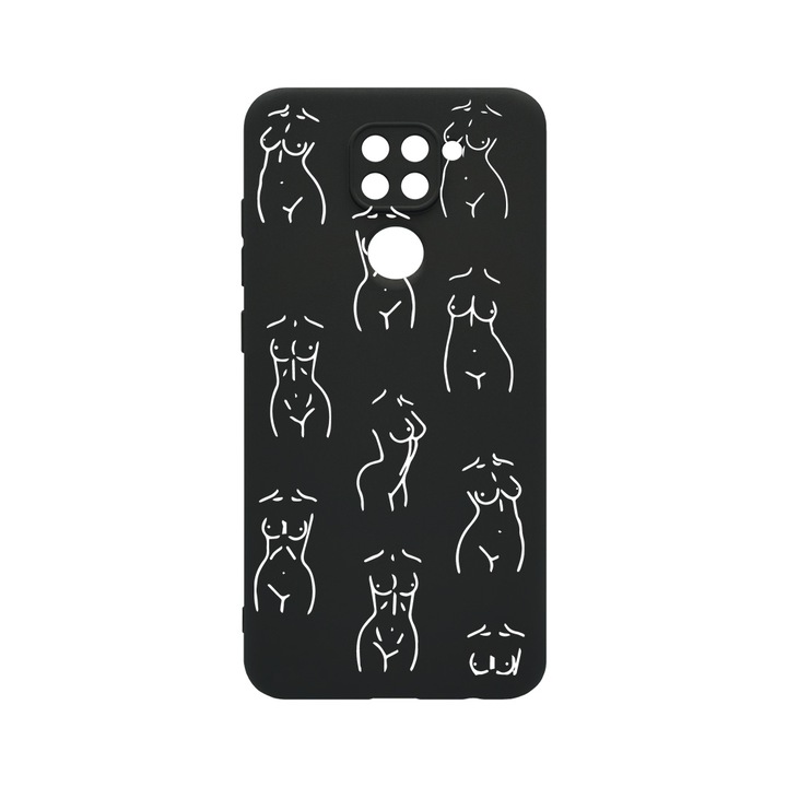 Husa BestCase® SLIM SIlicon 0.8MM, Compatibila Cu Xiaomi Redmi Note 9, Body, Protectie Camera, Rezistenta la uzura, c-B 1066